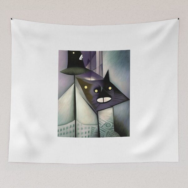 Item preview, Time travelling cubist cat designed and sold by Ioncure Design Studio 1.