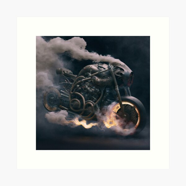 futuristic superbike Art Print