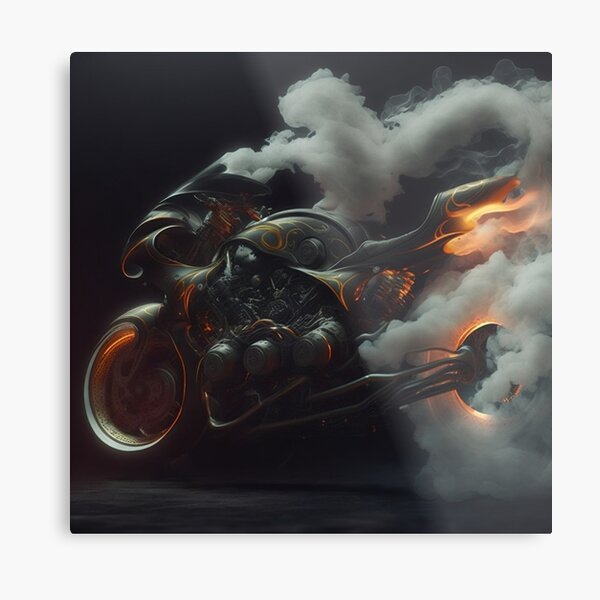 futuristisches Superbike Metallbild