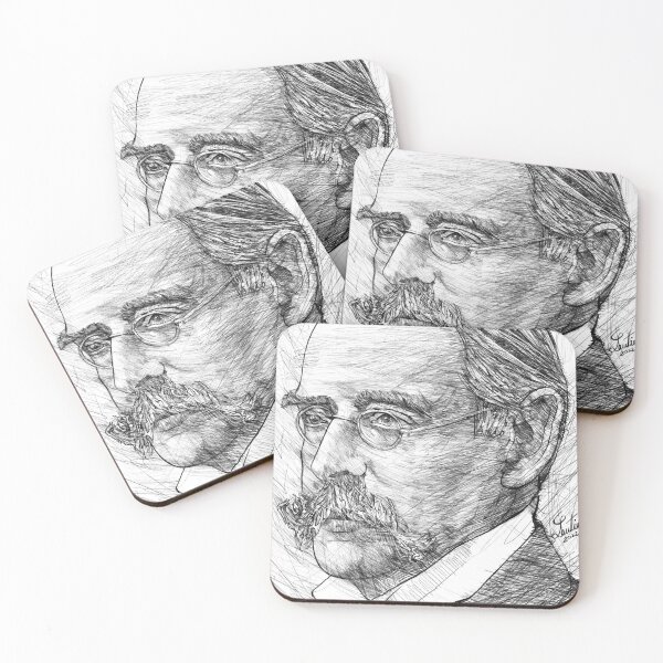 Item preview, EDMUND GOSSE black and white pencil portrait designed and sold by lautir.