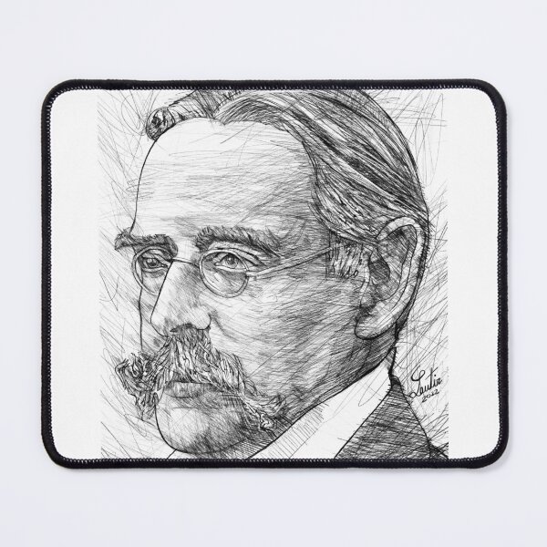 Item preview, EDMUND GOSSE black and white pencil portrait designed and sold by lautir.