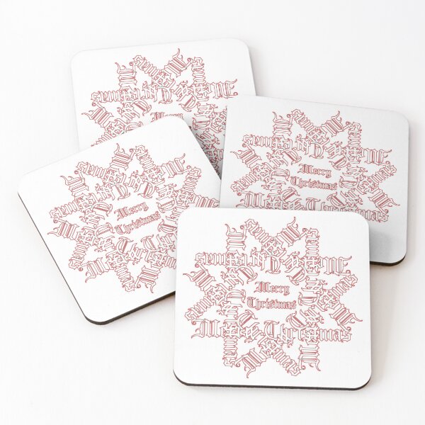 Item preview, Christmas Red Star, Merry Christmas Text Mandala Art designed and sold by KLP-Magick.