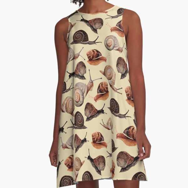 A Slew of Snails A-Line Dress