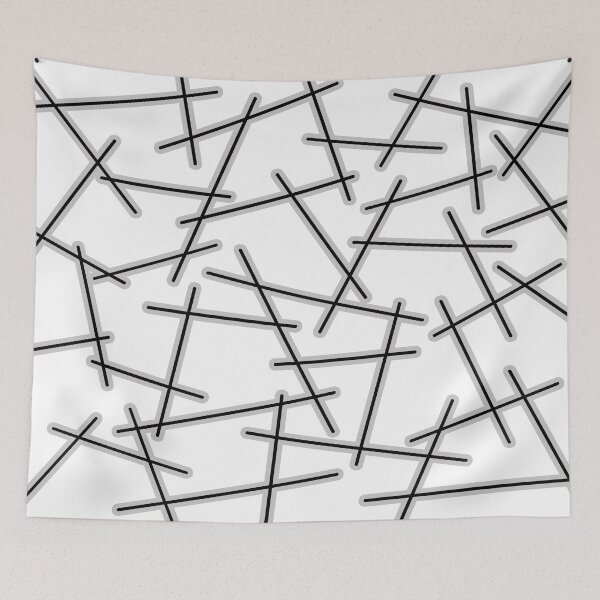 Item preview, Abstract geometric pattern - gray designed and sold by K.S ART.