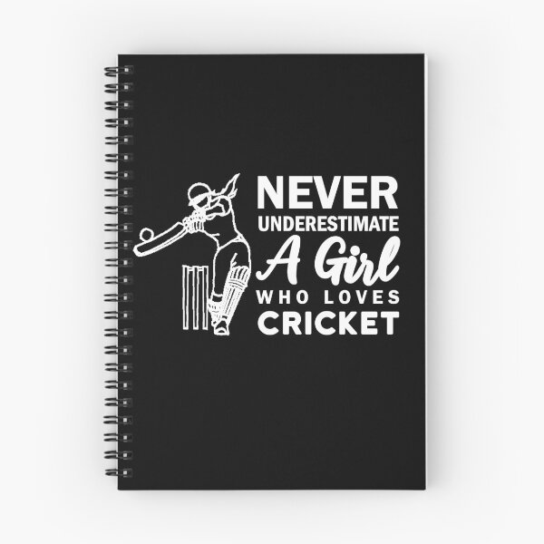 Item preview, Never underestimate a girl who loves cricket designed and sold by aktiveaddict.