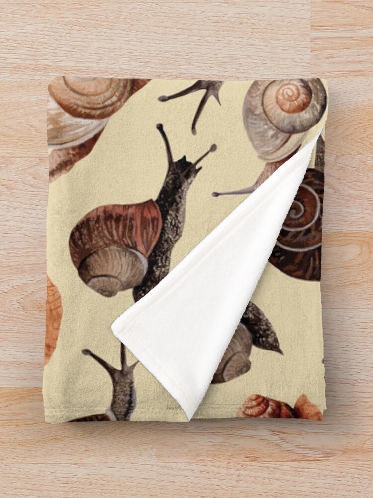 Alternate view of A Slew of Snails Throw Blanket