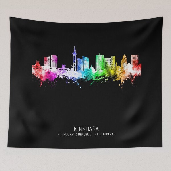 Item preview, Kinshasa Democratic Republic of the Congo Skyline designed and sold by ArtPrints.