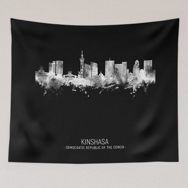 Item preview, Kinshasa Democratic Republic of the Congo Skyline designed and sold by ArtPrints.
