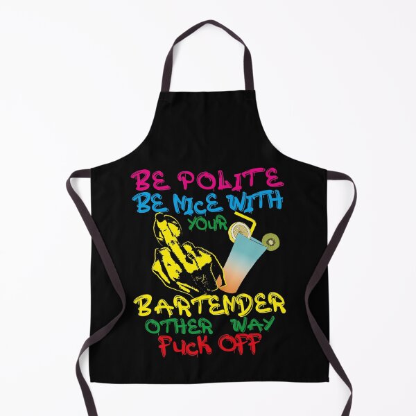 Item preview, BARTENDER BE NICE BE POLITE OTHER WAY FUCK OFF| GIFT FOR BARTENDERS| COLORFUL BARTENDER designed and sold by al21ex.