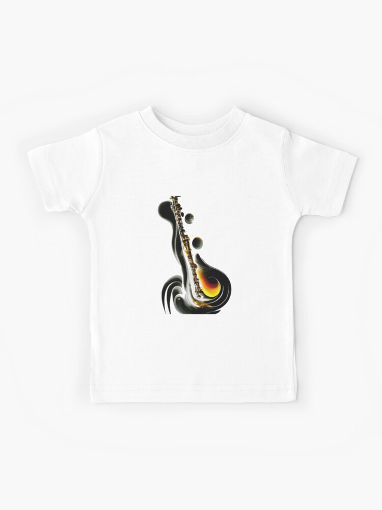 T-shirt enfant for Sale avec l'œuvre « Mon saxophone rose » de l'artiste  MimieTrouvetou