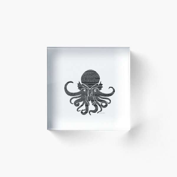 The Call of Cthulu Acrylic Block