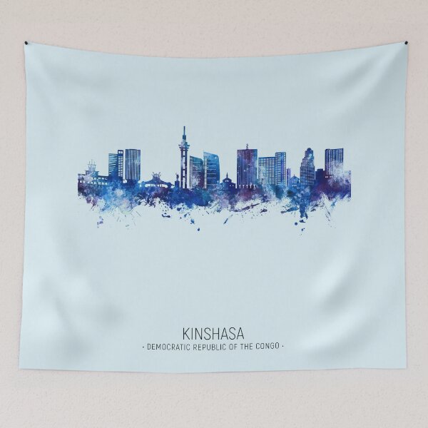 Item preview, Kinshasa Democratic Republic of the Congo Skyline designed and sold by ArtPrints.