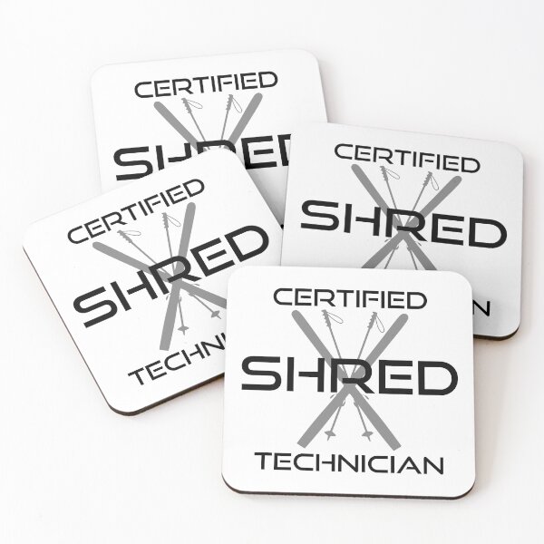 Item preview, Certified Shred Technician Skiing designed and sold by Esskay Designs.