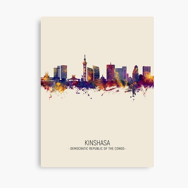 Item preview, Kinshasa Democratic Republic of the Congo Skyline designed and sold by ArtPrints.