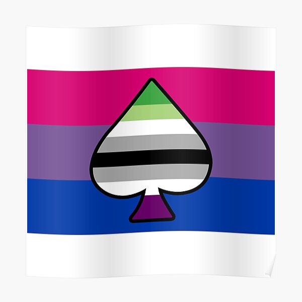 Aroace And Bisexual Pride Flag With Ace Of Spades Poster For Sale By Lunyssa Redbubble 8769