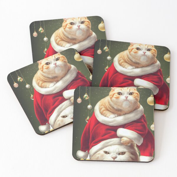 Item preview, Christmas cat Santa Claus xmas funny cute designed and sold by ladarkepoque.