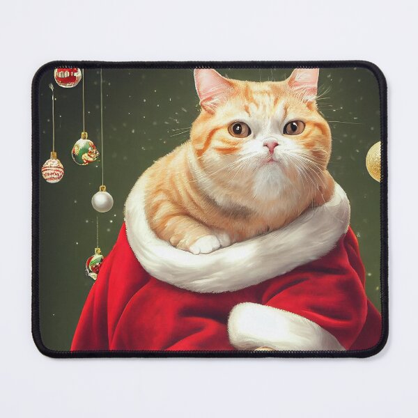Item preview, Christmas cat Santa Claus xmas funny cute designed and sold by ladarkepoque.