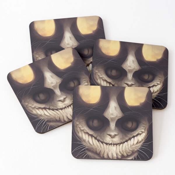 Item preview, Horror spooky creepy dark gothic cat designed and sold by ladarkepoque.