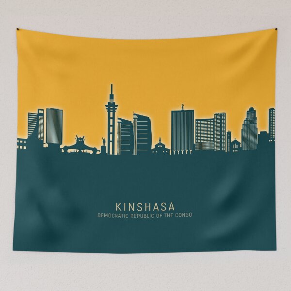 Item preview, Kinshasa Democratic Republic of the Congo Skyline designed and sold by ArtPrints.