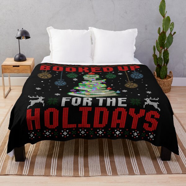 Item preview, Book christmas tree booked up for the holidays ugly sweater  designed and sold by GomeThomas.