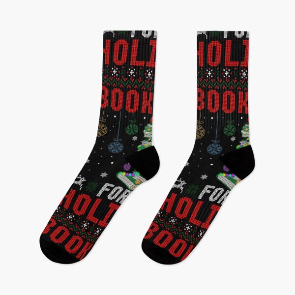 Item preview, Book christmas tree booked up for the holidays ugly sweater  designed and sold by GomeThomas.