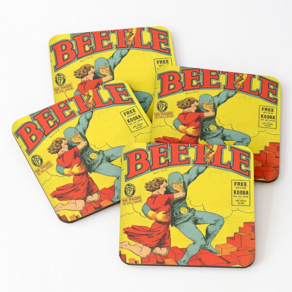 Item preview, The Blue Beetle Superhero Rare 10 Cent Vintage Pulp Comic Book Cover designed and sold by ⭐⭐⭐⭐⭐ Art Geeky.