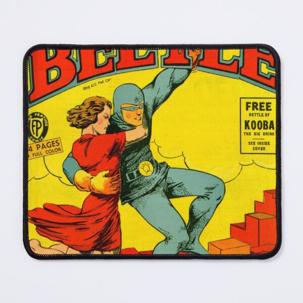 Item preview, The Blue Beetle Superhero Rare 10 Cent Vintage Pulp Comic Book Cover designed and sold by ⭐⭐⭐⭐⭐ Art Geeky.