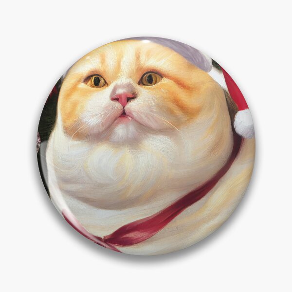 Item preview, Fat Christmas cat, cute, xmas, Santa Claus designed and sold by ladarkepoque.