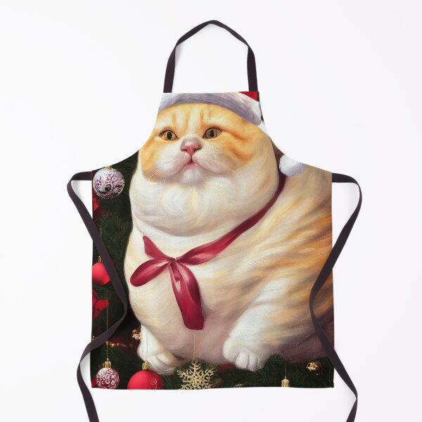Item preview, Fat Christmas cat, cute, xmas, Santa Claus designed and sold by ladarkepoque.
