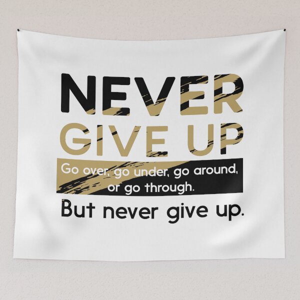 Item preview, Never give up designed and sold by Leefs.
