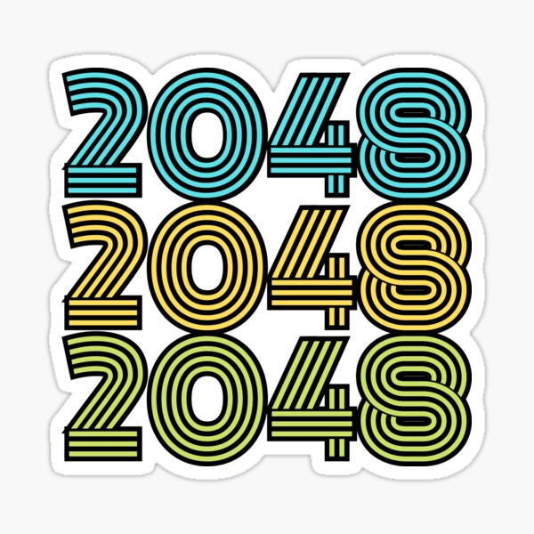 2048 cupcakes Sticker for Sale by Zoe Frank