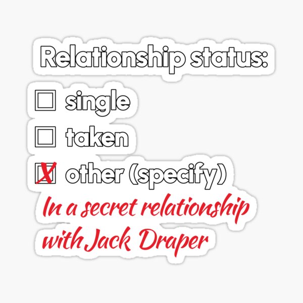 Vista previa del artículo con la obra «jack draper - relación 2», diseñado y vendido por 2Girls1Shirt.