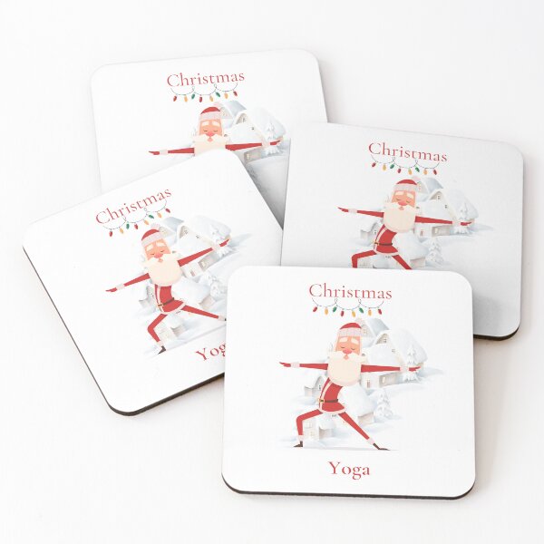Item preview, Santa yoga, Christmas yoga in Lapland, Fit Santa in asanas. Santa namaste. designed and sold by Vantrip.