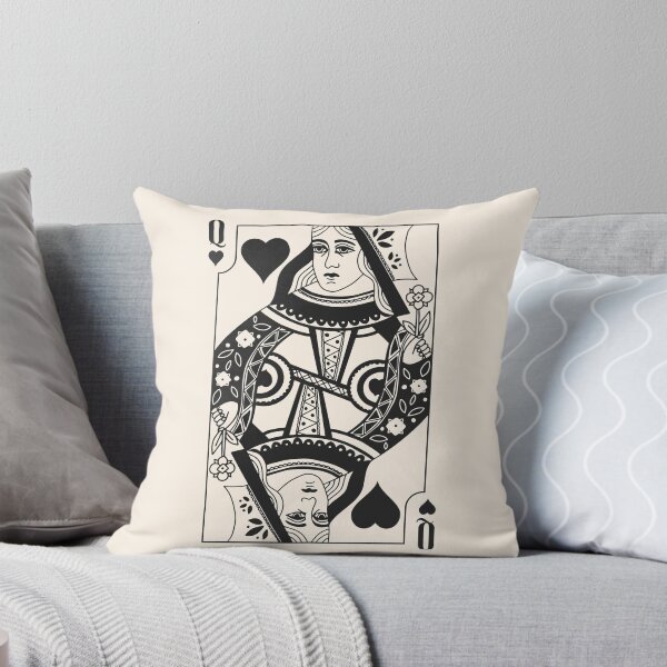 Item preview, Black Queen of Hearts – Vintage Playing Card designed and sold by GraphicBicycle.