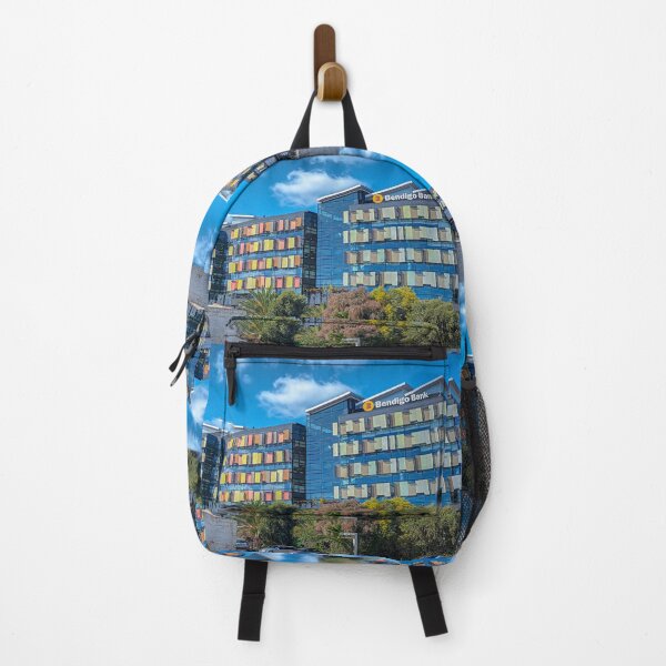 Item preview, The Bendigo Bank Building with Puffy Clouds sailing past - Bendigo, Victoria designed and sold by Steven Jodoin.