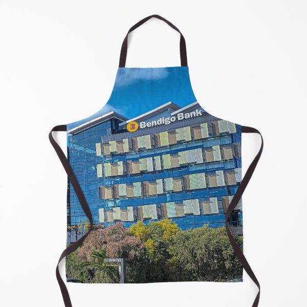 Item preview, The Bendigo Bank Building with Puffy Clouds sailing past - Bendigo, Victoria designed and sold by Steven Jodoin.