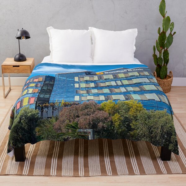 Item preview, The Bendigo Bank Building with Puffy Clouds sailing past - Bendigo, Victoria designed and sold by Steven Jodoin.