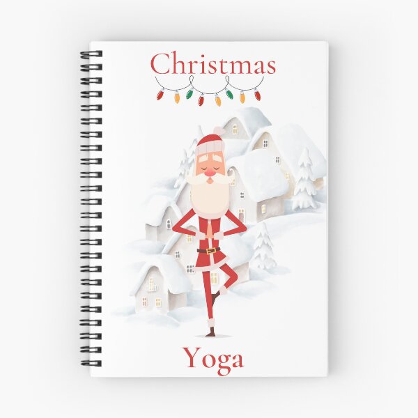 Item preview, Santa yoga, Christmas yoga in Lapland, Fit Santa in asanas. Santa namaste. designed and sold by Vantrip.