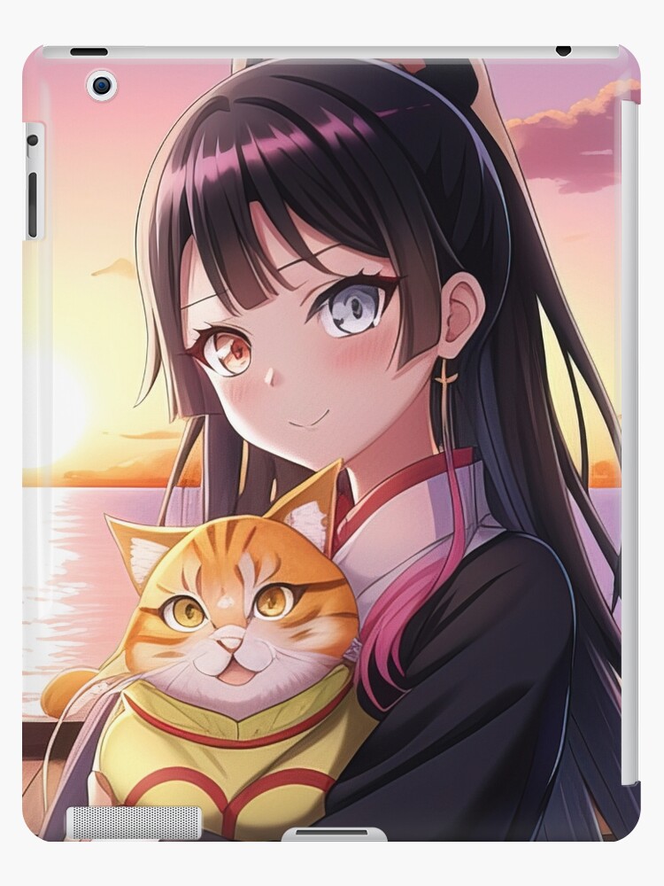 Beautiful Anime Manga Kawaii Pretty Girl with Valentine Heart · Creative  Fabrica