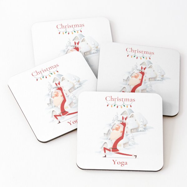 Item preview, Santa yoga, Christmas yoga in Lapland, Fit Santa in asanas. Santa namaste. designed and sold by Vantrip.