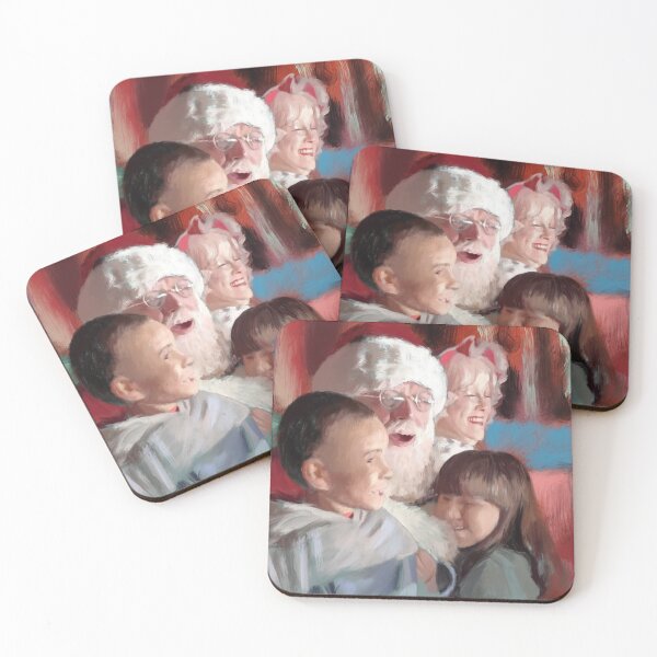 Item preview, Making Spirits Bright - Santa and Mrs. Claus designed and sold by TheArtCave.