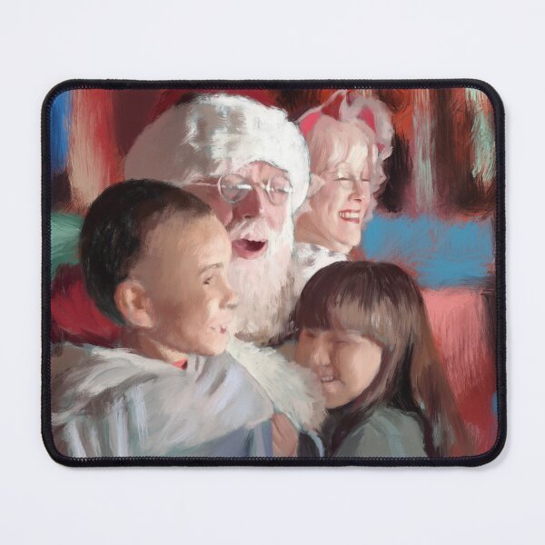 Item preview, Making Spirits Bright - Santa and Mrs. Claus designed and sold by TheArtCave.
