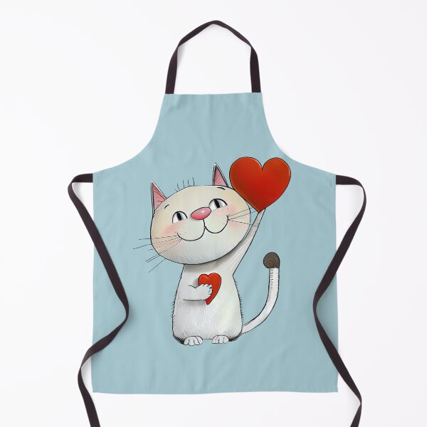 Item preview, Cat with Two Hearts - funny illustration for cat lovers designed and sold by KOTOdesign.