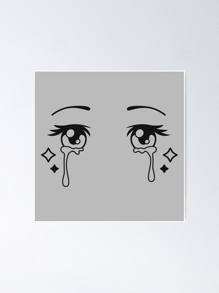 Sad and crying anime eyes Poster for Sale by OhMarsha  Redbubble