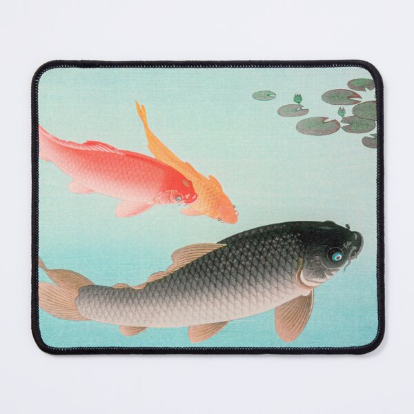 Item preview, Common and Golden Carp  by Ohara Koson - Great Arts designed and sold by InHerits.
