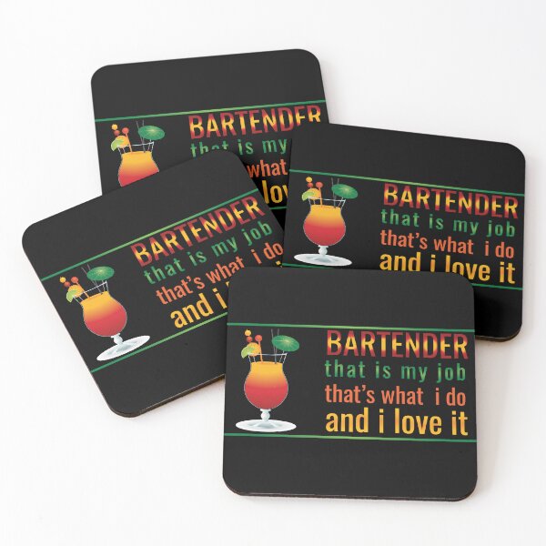 Item preview, BARTENDER THAT IS MY JOB AND I LOVE IT| GIFT FOR BARTENDERS | FUNNY COLORFUL BARTENDER designed and sold by al21ex.