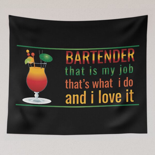 Item preview, BARTENDER THAT IS MY JOB AND I LOVE IT| GIFT FOR BARTENDERS | FUNNY COLORFUL BARTENDER designed and sold by al21ex.