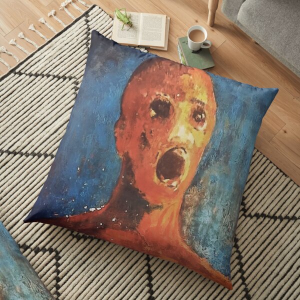 ANGUISHED MAN Floor Pillow