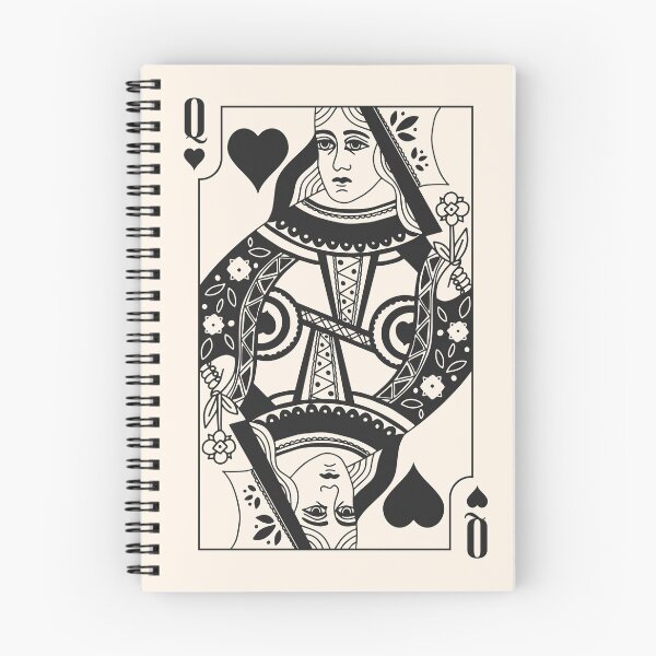 Item preview, Black Queen of Hearts – Vintage Playing Card designed and sold by GraphicBicycle.