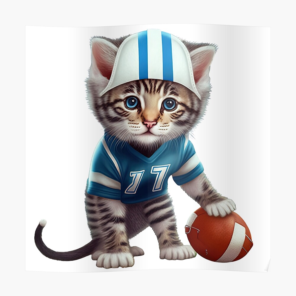 Cat playing football' Sticker for Sale by AnimalArtPhotos